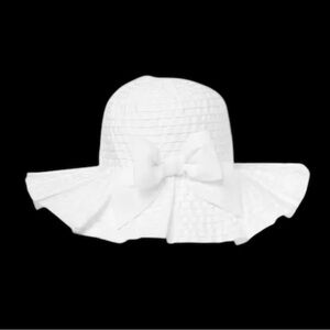 Janie and Jack Pleated Ribbon Sun Hat